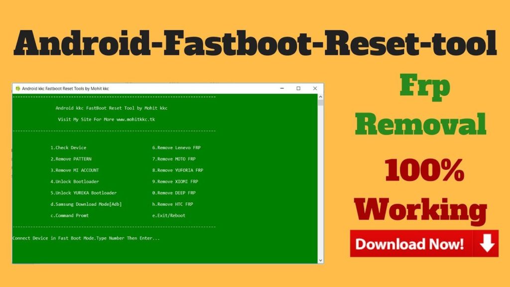 Download Android Fastboot Reset Tool