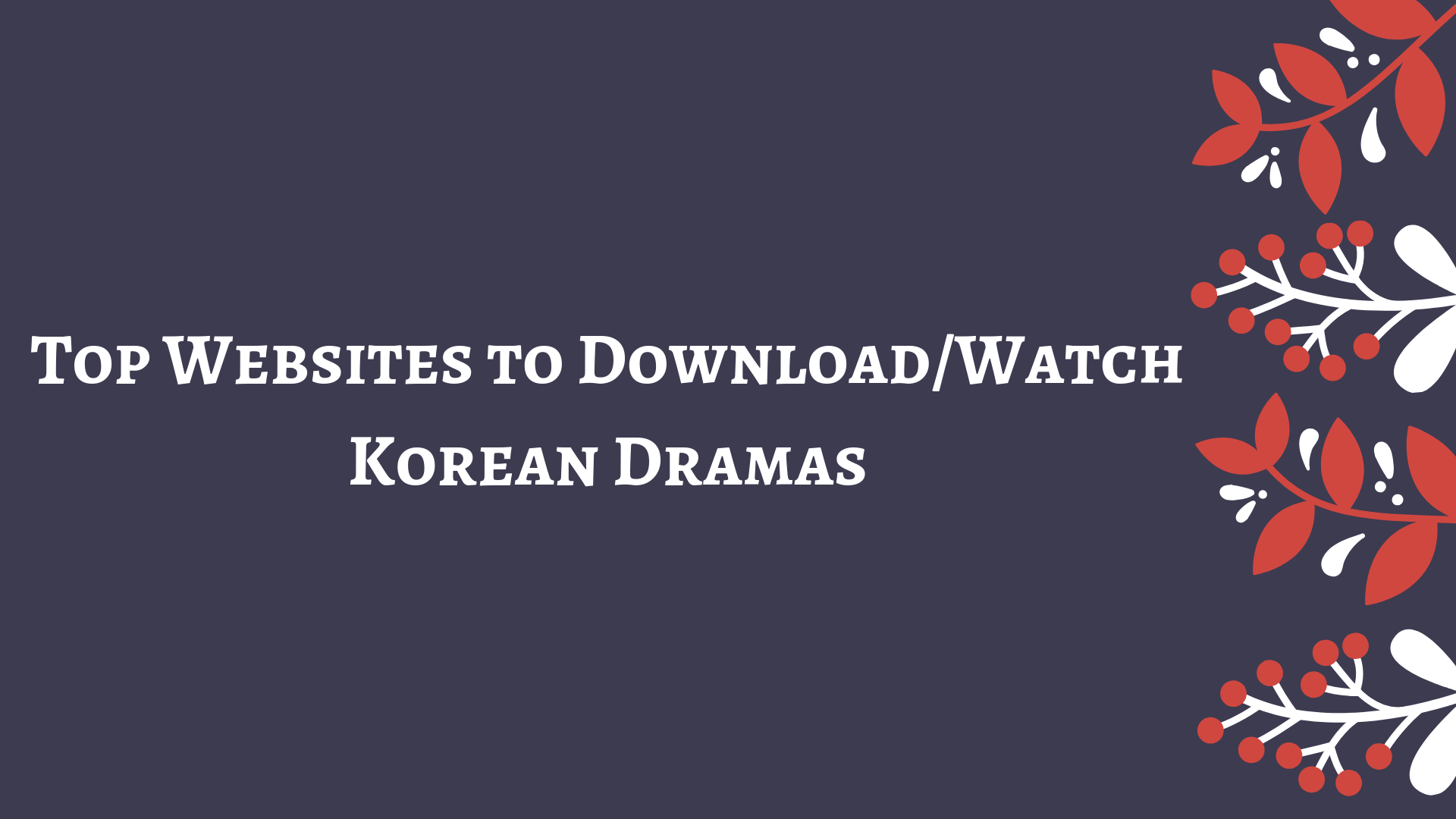 websites to download korean dramas