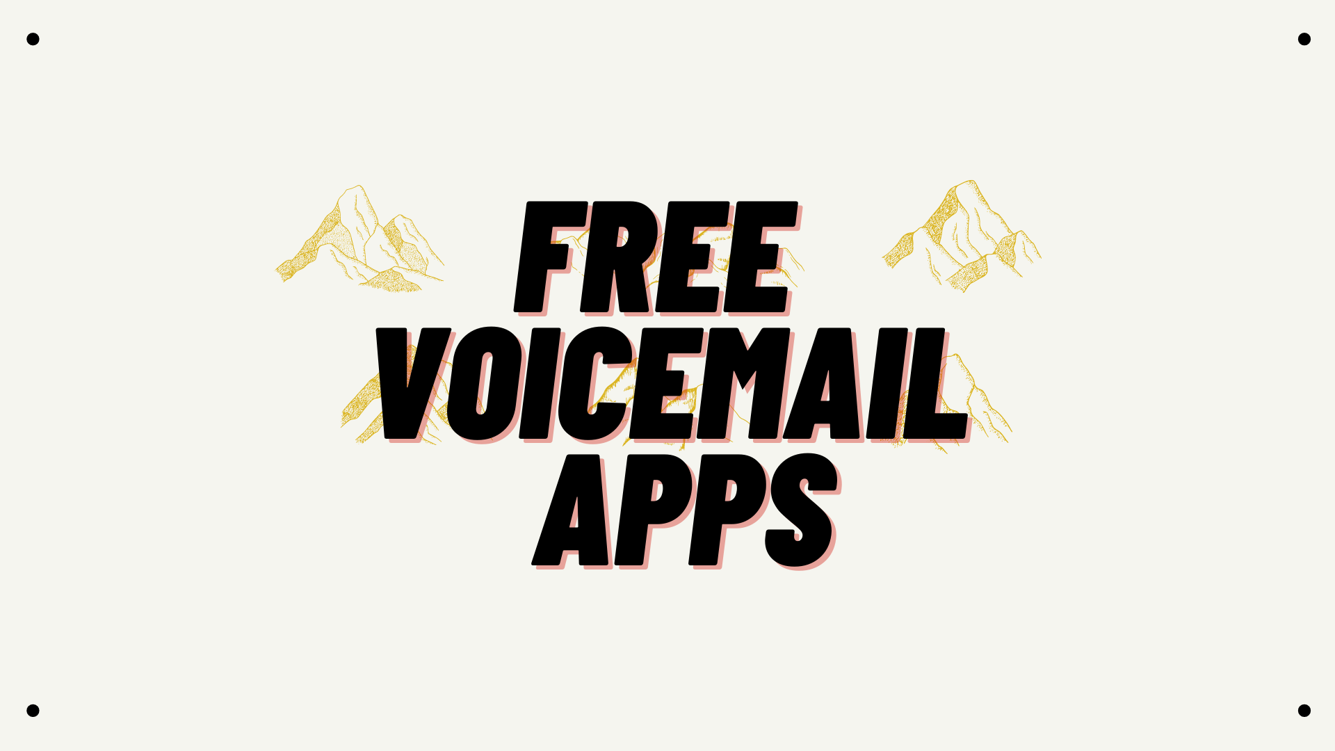 free voicemail app and service