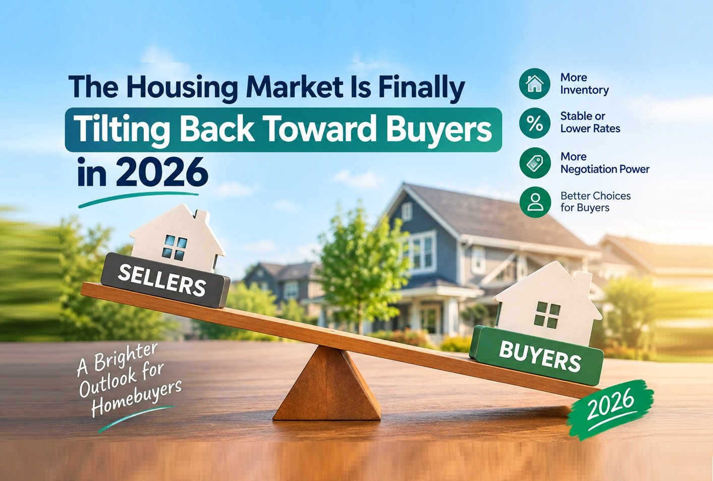 The Housing Market Is Finally Tilting Back Toward Buyers in 2026